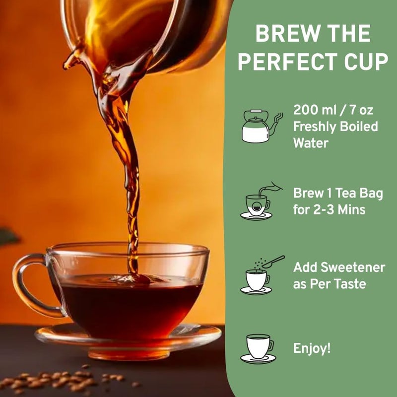 HANDPICK, Earl Grey Black Tea Bags (100 Count) Bergamot Oil | Caffeinated, Earl Grey Tea Bags | Flavoured With Citrus and Bergamot Brew Hot/Iced Tea with or without milk - Image 4